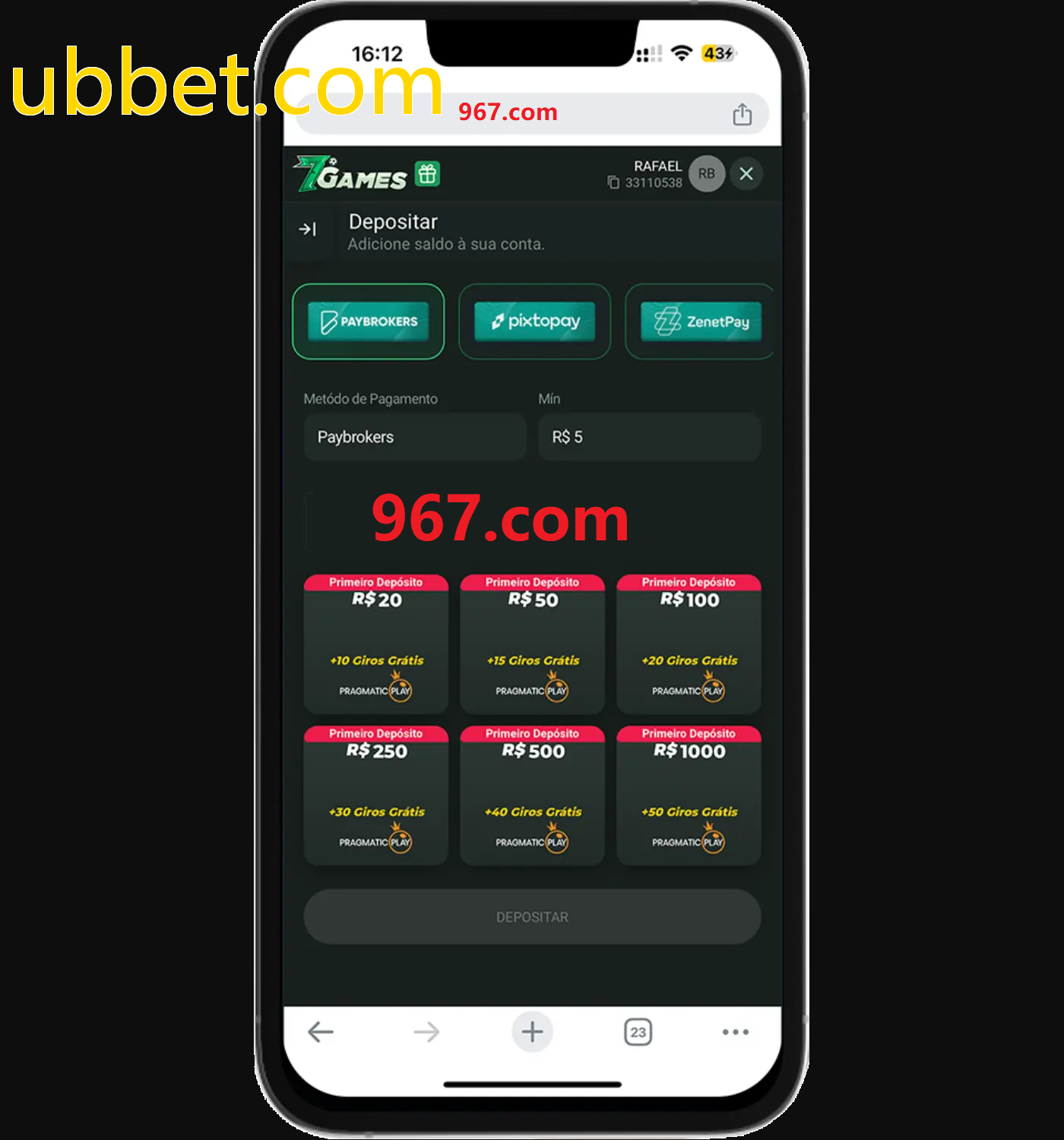 Baixe o aplicativo ubbet.com para jogar a qualquer momento